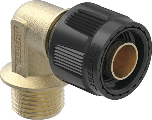 GEBERIT bend 90° 3/4x1/2 innvendig/masterfix blyfri rødgods