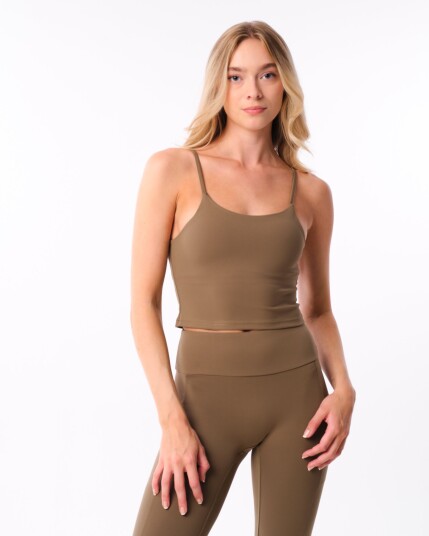 Bumpro Lively Crop Tank Green Olive - M