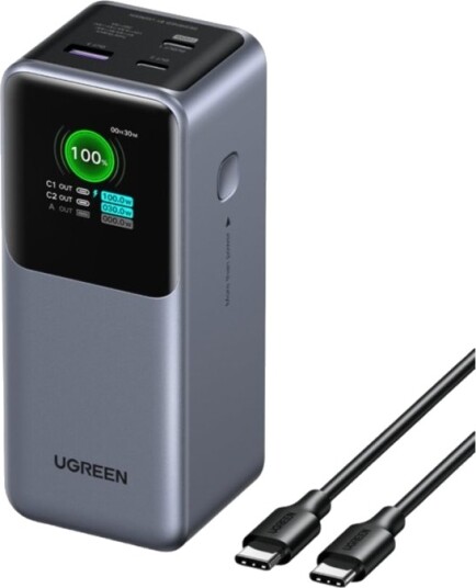 Ugreen Nexode 130W Powerbank 20000mAh med Hurtiglading USB-C