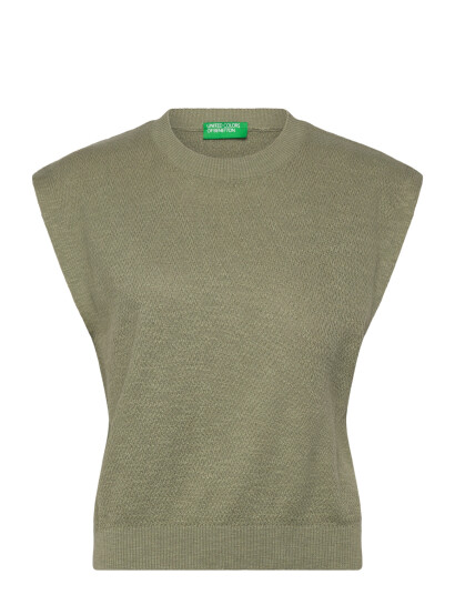 United Colors of Benetton Sleeveless Sweater   Khaki green   S
