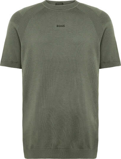 BOSS Kn_Tour Seamless T Khaki green M