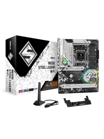 ASRock B650E Steel Legend WIFI - AMD B650 - AMD AM5 socket - DDR5 RAM - ATX