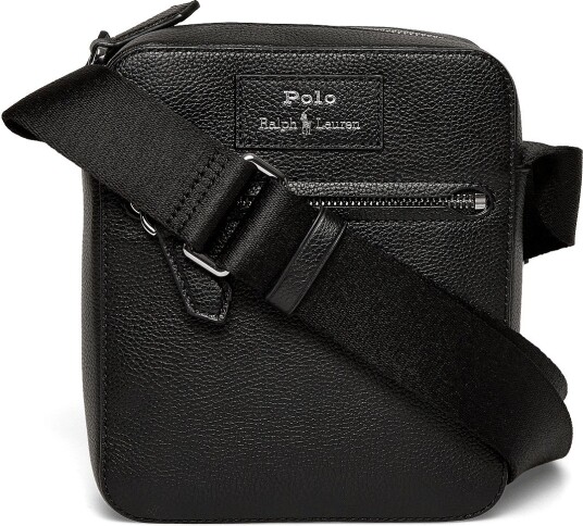 Polo Ralph Lauren Pebble Leather Crossbody Cxb Sma BLACK One Size