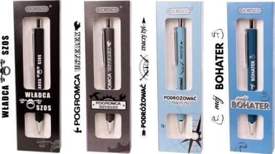 Cresco Kulepenn Med Trykt Motto - On W Etui Gb Mix