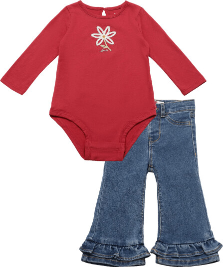 Levi"s Wf Woven Pant Set Burgundy 74
