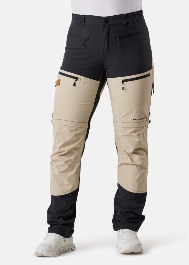 Swedemount Lofoten Stretch Zip-Off Pants W Black/Sand 44 Bukser