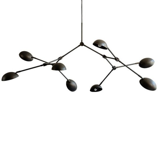 Drop Mini Lysekrone Bronsefarget