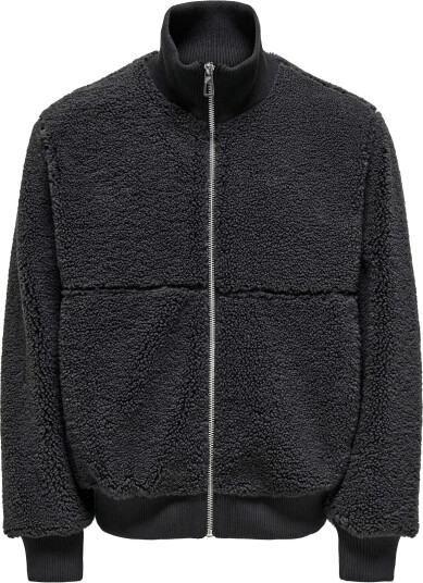 ONLY & SONS Onsray Sherpa Jacket Otw Vd   Grey   XS