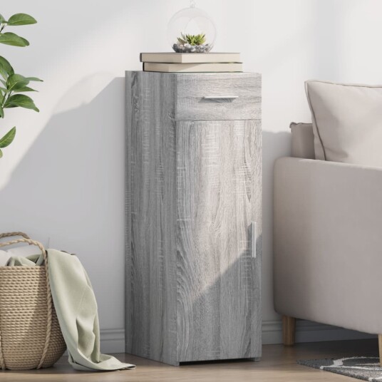 Skjenk grå sonoma 30x42,5x93 cm konstruert tre 8721102651786