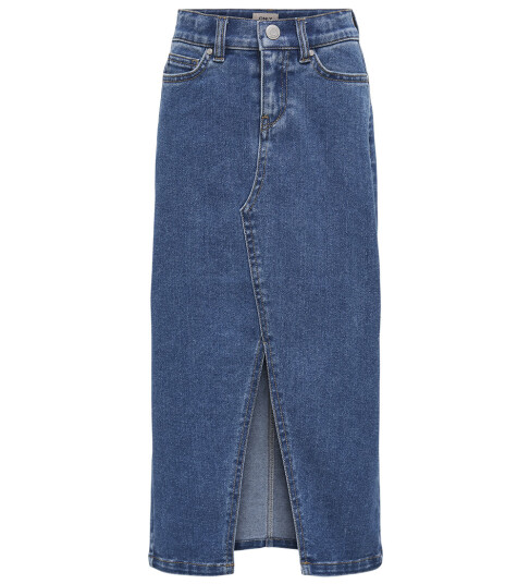 kids ONLY Medium Blue Denim Siri Front Slit Skjørt Denim 128