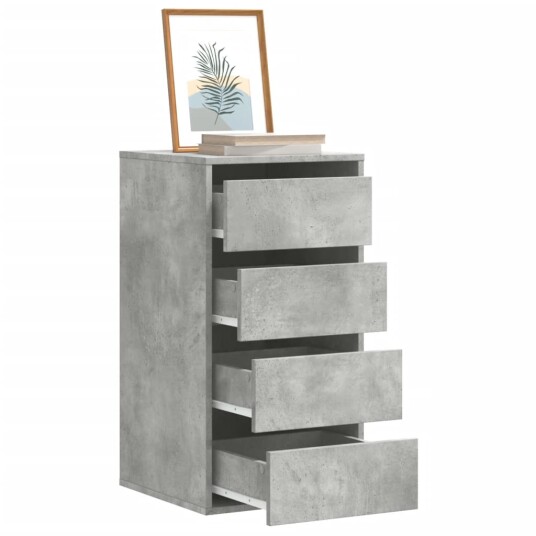 Kommode betonggrå 40x41x76 cm konstruert tre Kommode betonggrå 40x41x76 cm konstruert tre