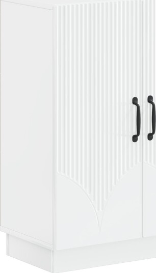 vidaXL Baderom Oppbevaringsskap HOORN Høgglans hvit 59,5 x 31 x 77 cm