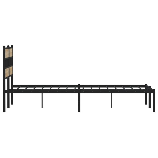  Sengeramme i metall uten madrass sonoma eik 160x200 cm 8721158376947