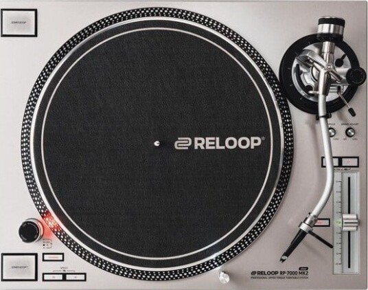 Reloop RP-7000 MK2 DJ Turntable Platespiller Sølv