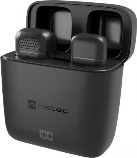 Natec Hopper Lavalier Trådløs Mikrofon (Usb-C) - Svart Natec Hopper Lavalier Trådløs Mikrofon (Usb-C) - Svart