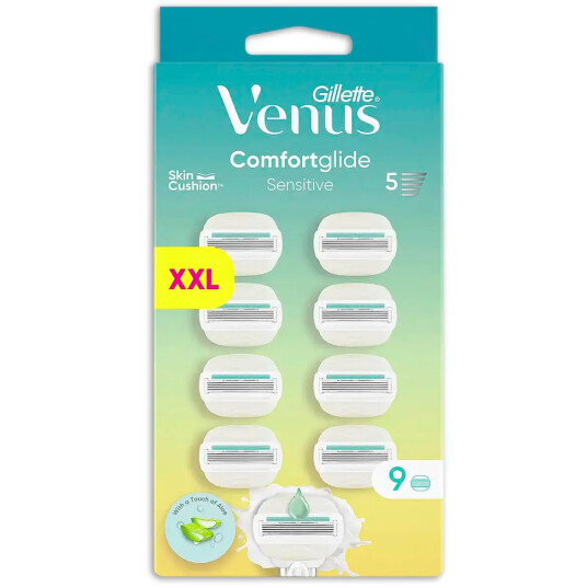 Gillette Venus 9 pcs. Comfortglide Sensitive barberblader