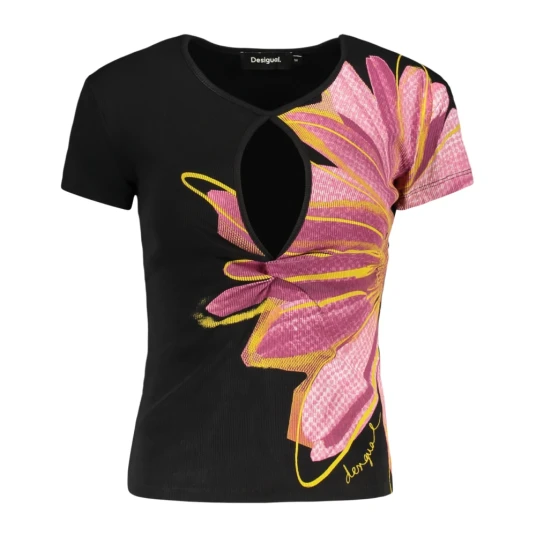 Desigual Dame Topper Svart L, Desigual Dame Topper Svart L,