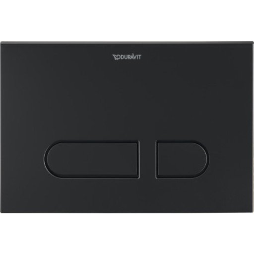 Duravit A1 Betjeningsplate, Matt Sort