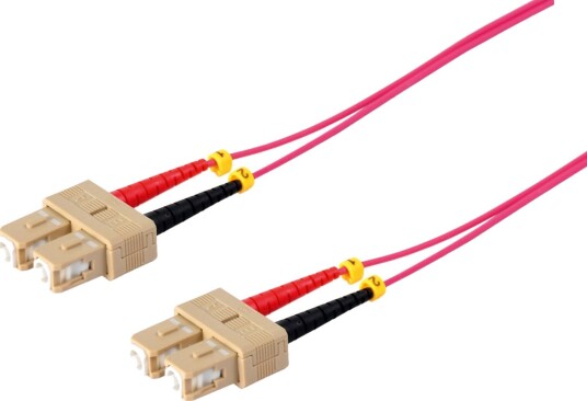 S/Conn Kvalitets Fiberoptisk Dupleks Patchkabel Sc Til Sc Om4 Fiolett 3,0 M 166779174
