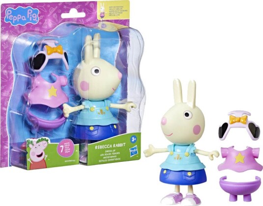 Peppa Gris Figur Dress Up 7 Deler 15 Cm Rebecca Kanin