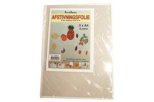 Usorteret Fun & Fancy Afstivningsfolie 0,2Mm A4 3Stk