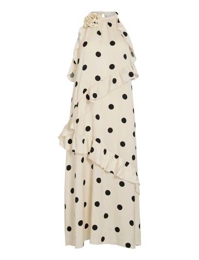 Vila Viclaire S/L Rose Midi Dress Ro Black 34 Vila Viclaire S/L Rose Midi Dress Ro Black 34