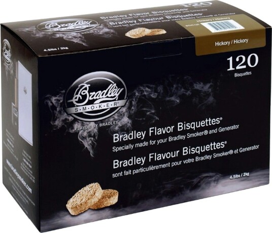 Bradley Hickory Røykbriketter 120 stk for Storfe og Svin Bradley Hickory Røykbriketter 120 stk for Storfe og Svin