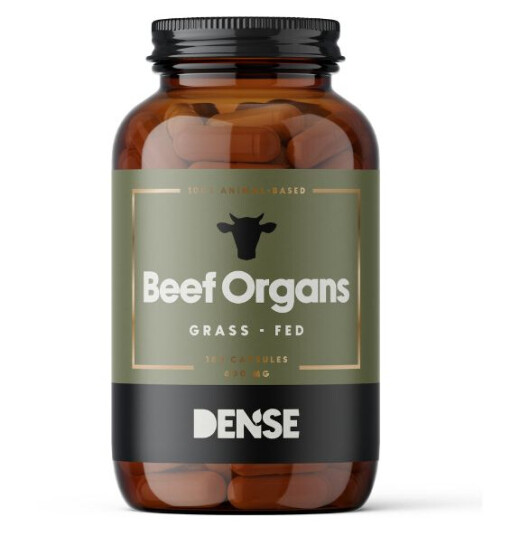 DENSE Beef Organs Gressforet organtilskudd 180 kapsler