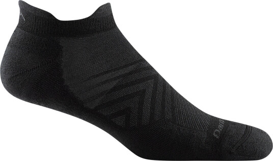 Darn Tough Men's Run No Show Tab Ultra-Lightweight with Cushion Black M (41-42.5)