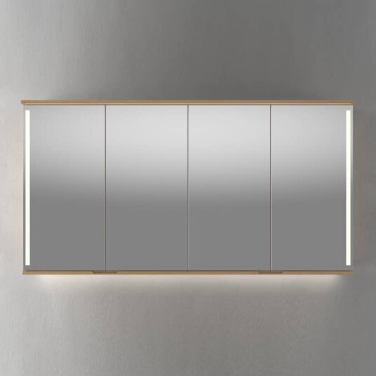 Speilskap Linn Bad Sogn med Integrert Belysning 160 cm 2x80 20816B Speilskap Linn Bad Sogn med Integrert Belysning 160 cm 2x80 20816B