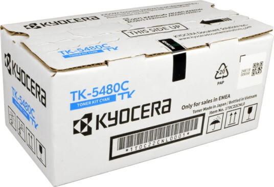 Kyocera Toner TK-5480C Cyan (1.250 sider) Original Kyocera Toner TK-5480C Cyan (1.250 sider) Original