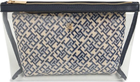 Tommy Hilfiger Th Icon Washbag 2 Pack Jacq Blue ONE SIZE