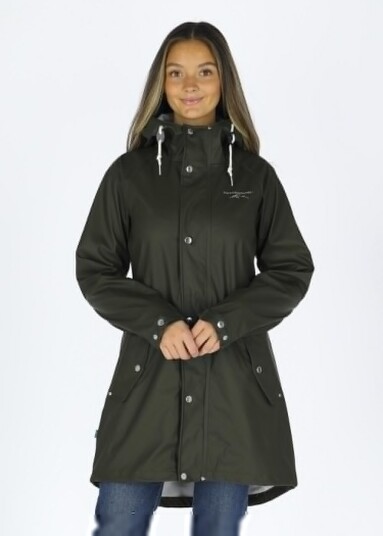 Väderöarna Coat W Olive 42 Regnjakker Väderöarna Coat W Olive 42 Regnjakker