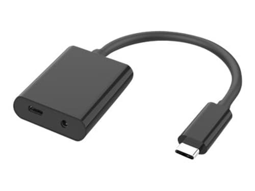 Microconnect USB-C til Hodetelefonjakk og Ladeadapter 3,5 mm Svart Microconnect USB-C til Hodetelefonjakk og Ladeadapter 3,5 mm Svart
