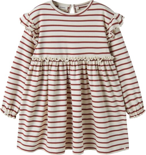 Lil"Atelier Nmflimia Mia Ls Loose Dress Lil Beige 110