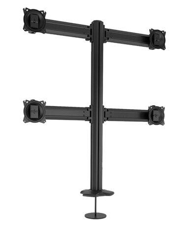 Chief Kontour 4x4 Grommet Mounted Desk Mount - For Displays up to 27" - Black monteringssett - for 4 LCD-skjermer - svart Chief Kontour 4x4 Grommet Mounted Desk Mount - For Displays up to 27" - Black monteringssett - for 4 LCD-skjermer - svart