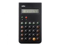 Braun BNE001BK lommeregner basis m/8 cifre, batteridrevet sort