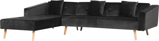 Vadso Hjørnesofa 303 cm Svart