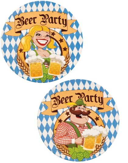 Oktoberfest Ølbrikker 10 stk Beer Party Oktoberfest Ølbrikker 10 stk Beer Party