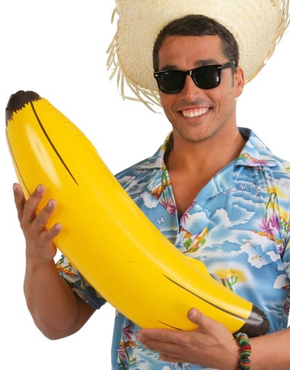 Fiestas Guirca Oppblåsbar Stor Banan 70 cm