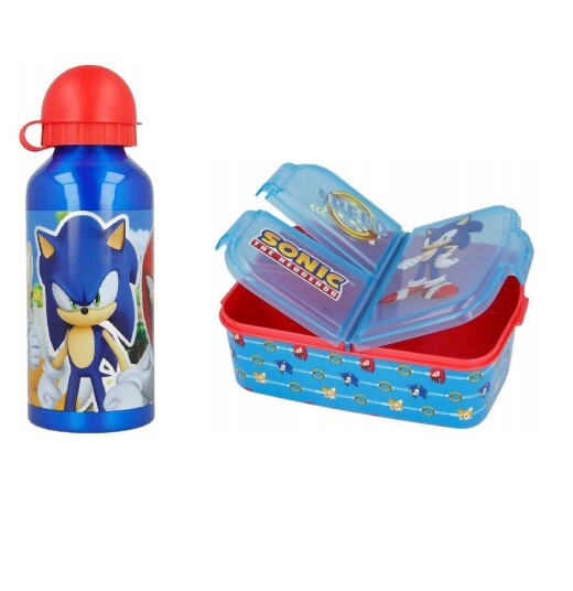 Stor Multi Lunch Box & Water Bottle Sonic