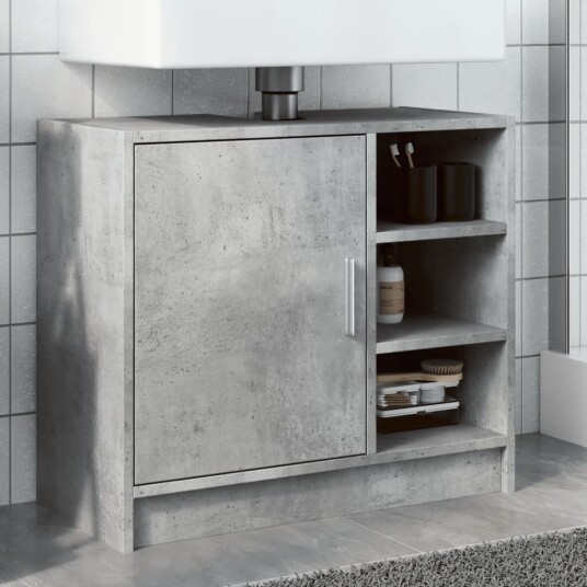 Servantskap betonggrå 63x29x55 cm konstruert tre 8721102815546