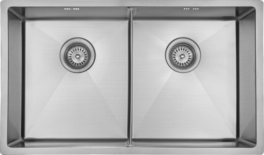 LAVABO KUBUS 740 SOFT SLIM DOBBELT KJØKKENVASK RUSTFRITT STÅL