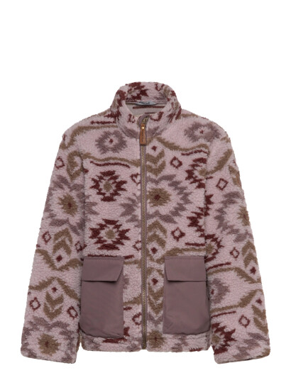 mikk-line Teddy Mix Jacket Aop Pink 80