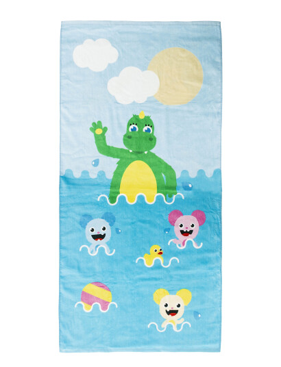Bolibompa Bolibompa Dragon, Towel - Blue - ONE SIZE Bolibompa Bolibompa Dragon, Towel - Blue - ONE SIZE