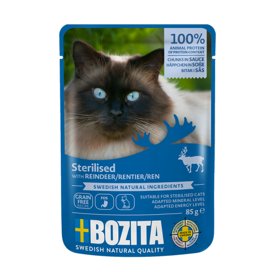 Innendørs Og Sterilisert Pure In Sauce 12 X 85 G Katt Kattefôr Våtfôr Bozita Katt