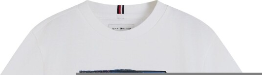 Tommy Hilfiger Hilfiger Flag Graphic Tee White 128