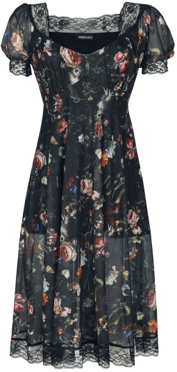 Jawbreaker Goth Middellang kjole Night Garden Print Midi Kjole XS til 4XL Damer flerfarget Jawbreaker Goth Middellang kjole Night Garden Print Midi Kjole XS til 4XL Damer flerfarget