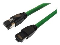 MicroConnect - Koblingskabel - RJ-45 (hann) til RJ-45 (hann) - 3 m - S/FTP - CAT 8.1 - halogenfri, uten hindringer - grønn