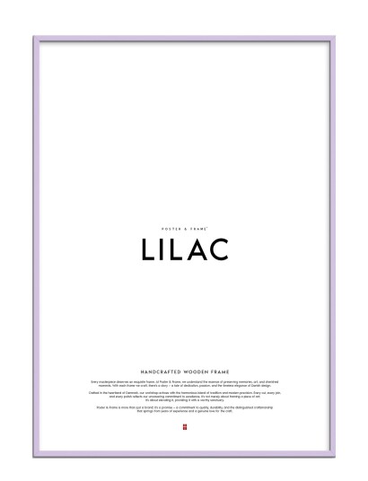 Poster & Frame Lilac Wood Frame   Purple   40X50CM